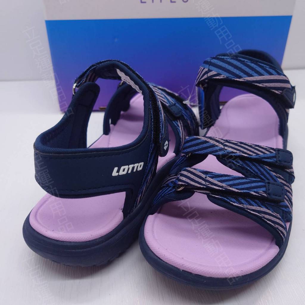立足運動用品 女鞋 22號-25號 LOTTO樂得 織帶輕涼鞋 LT3AWS8196 藍紫