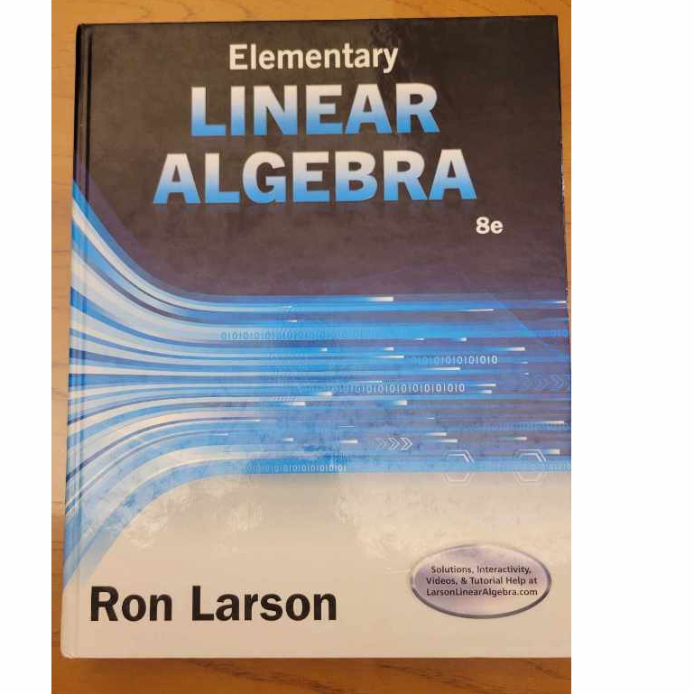 Elementary Linear Algebra 8e
