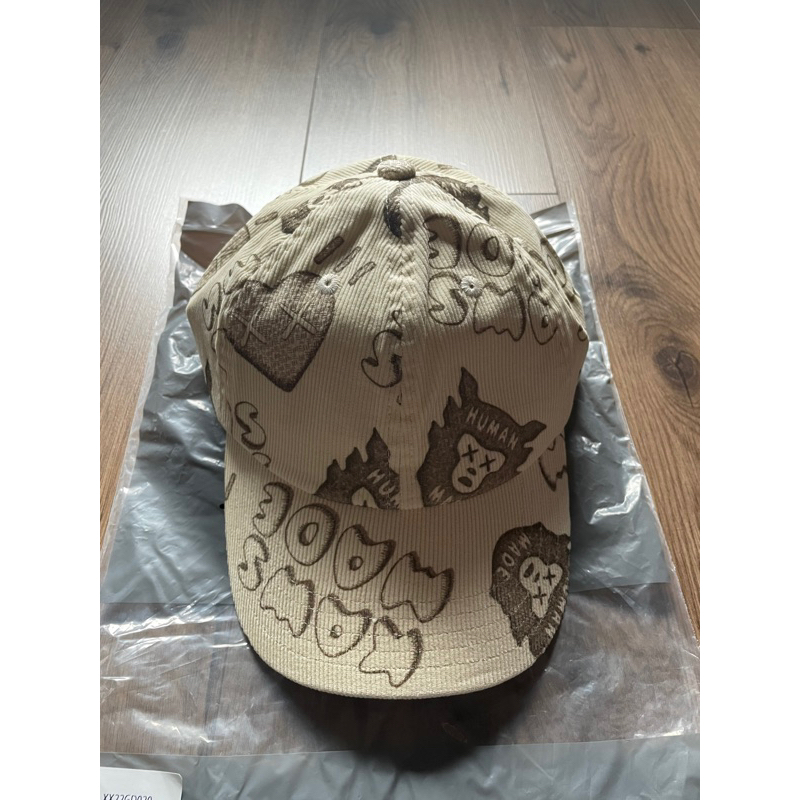 KAWS x Human Made Corduroy Print Cap Natural 帽子 聯名款 現貨