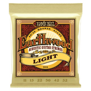 Ernie Ball Earthwood Light 80/20 Bronze 2004 經典純粹 木吉他弦11-52