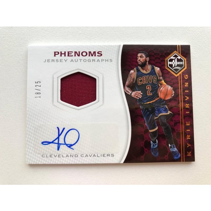 2016-17 Kyrie Irving LIMITED BASKETBALL 限量球衣簽名卡 /25 公園阿伯