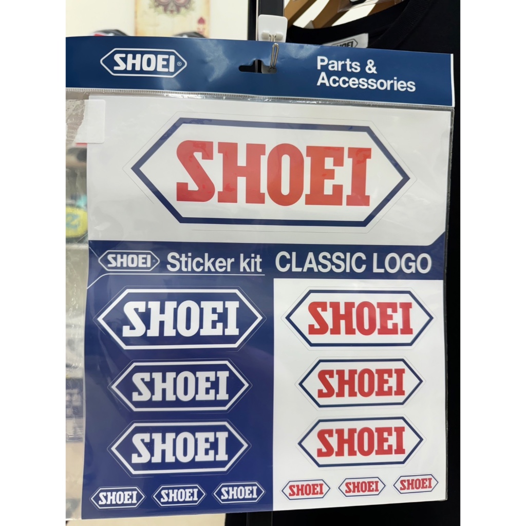 熊彬安全帽 ⎜日本 SHOEI LOGO貼紙組 Classic logo 內含多種尺寸