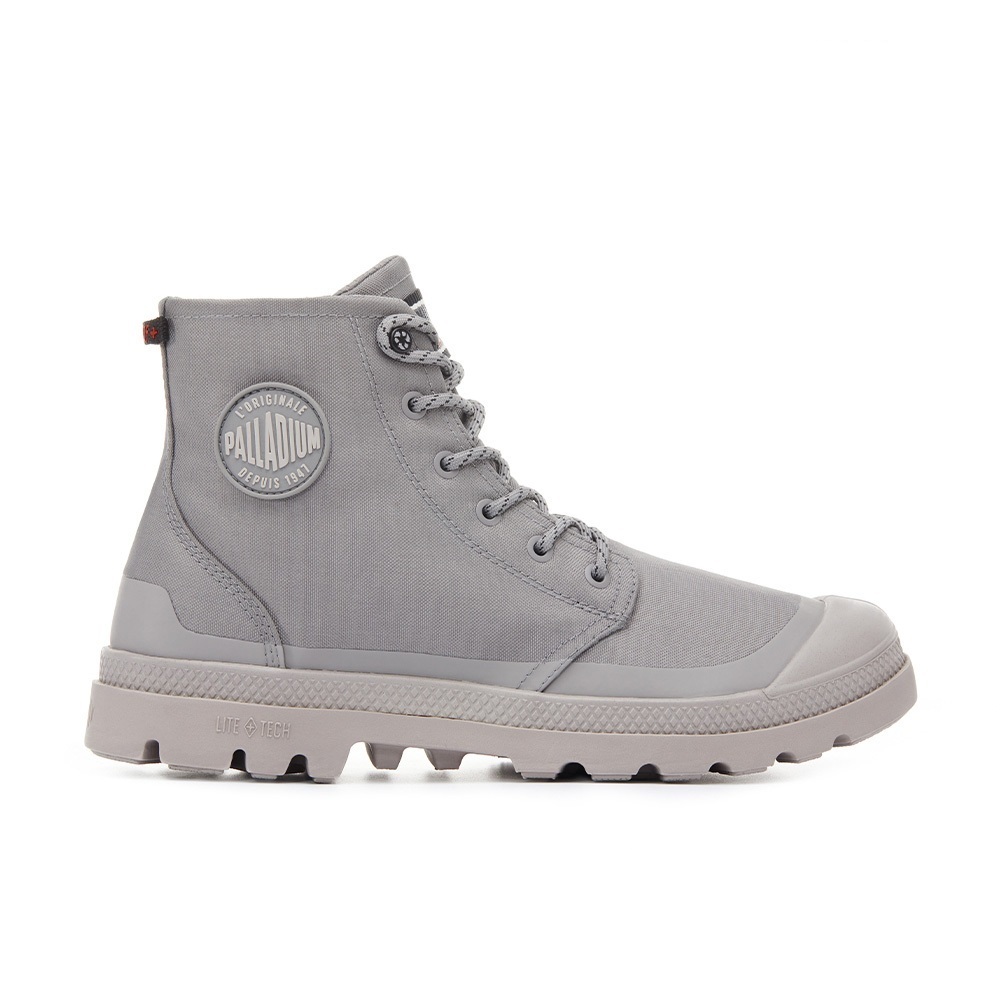 PALLADIUM PAMPA RCYCL LITE+WP+ ZIP防水科技 防水靴 橘標 中性 灰-74066071