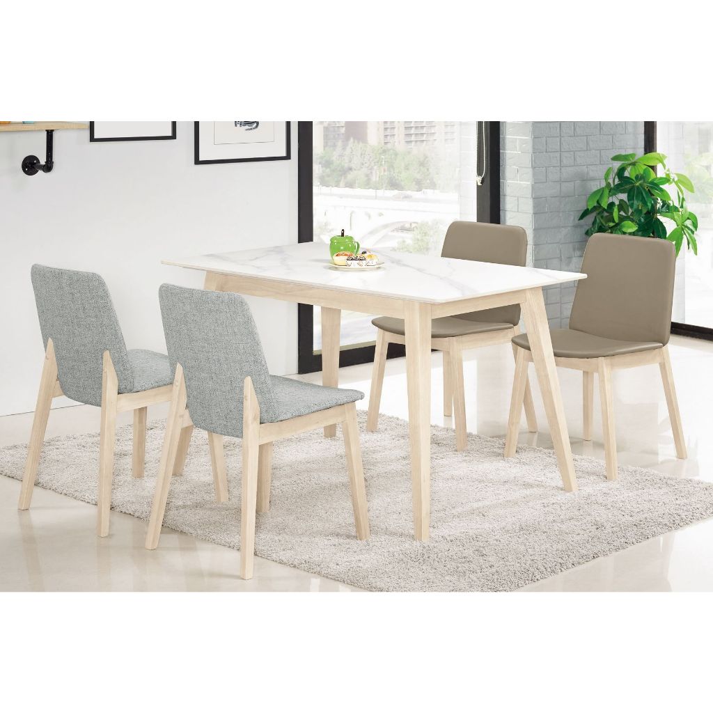 板橋區家具，G535-2 海納斯4尺岩板餐桌(另售4.3尺)，大台北都會區免運費