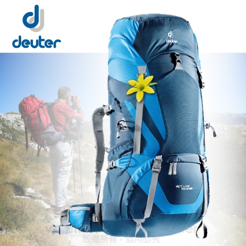 【德國 Deuter】送》女 款登山背包 70+10L Act Lite/透氣背包 自助旅行背包_4340215