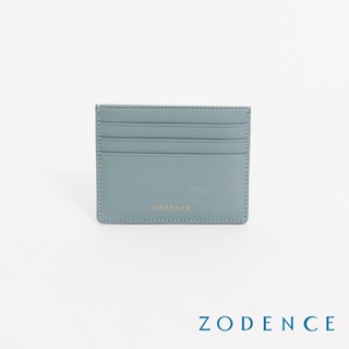 ZODENCE LIZ進口牛皮輕薄卡片夾 幽藍