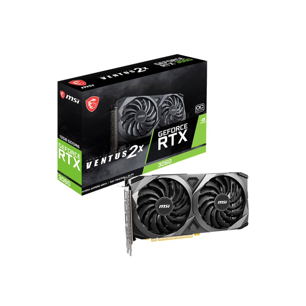 MSI 微星 GeForce RTX 3060 VENTUS 2X 12G OC 顯示卡 顯卡