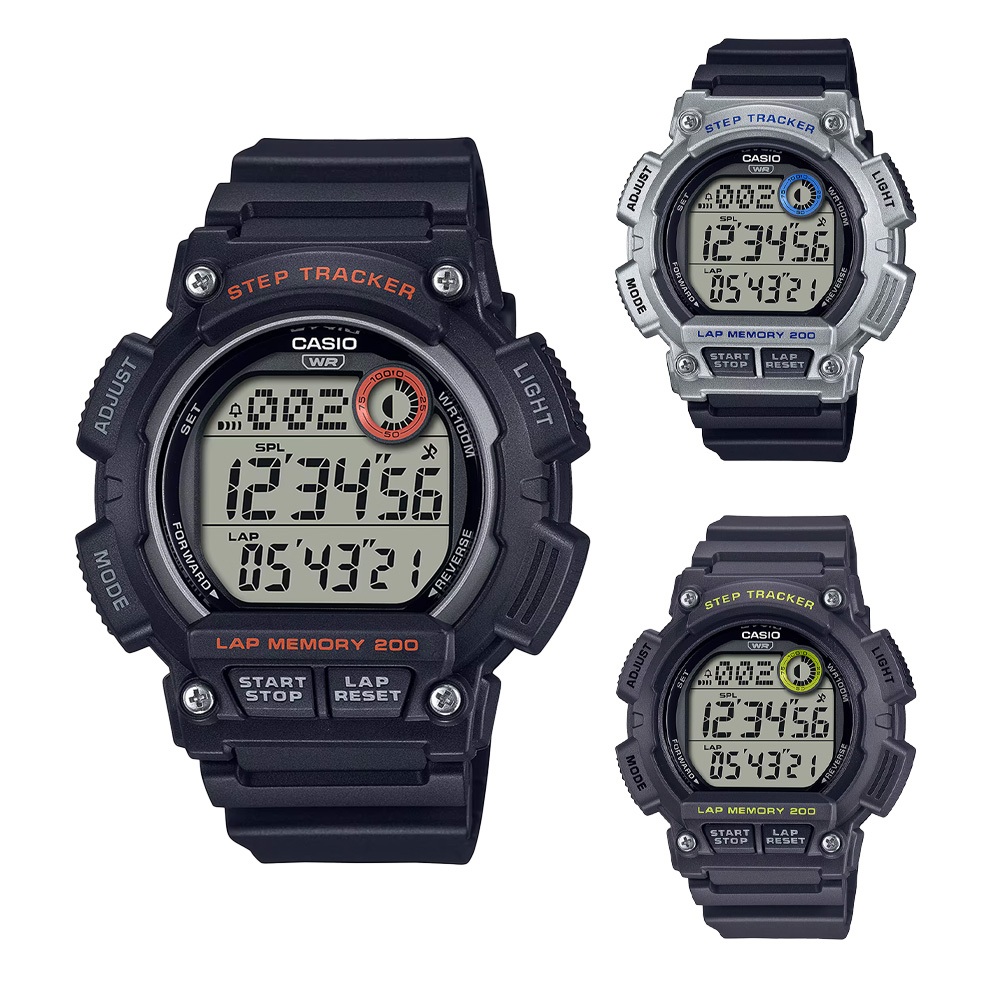 【WANgT】CASIO 卡西歐 WS-2100H 自動日曆 旅遊商務 健身運動 計步感應 休閒 電子錶 手錶 48mm