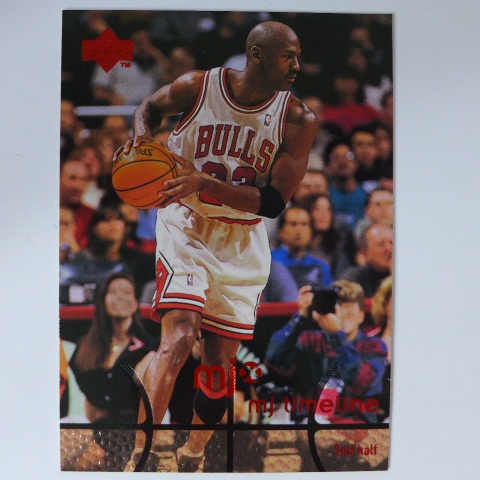 ~Michael Jordan/麥可喬丹/空中飛人/MJ黑耶穌~球皮顆粒設計 1998年UD.NBA籃球卡 #78