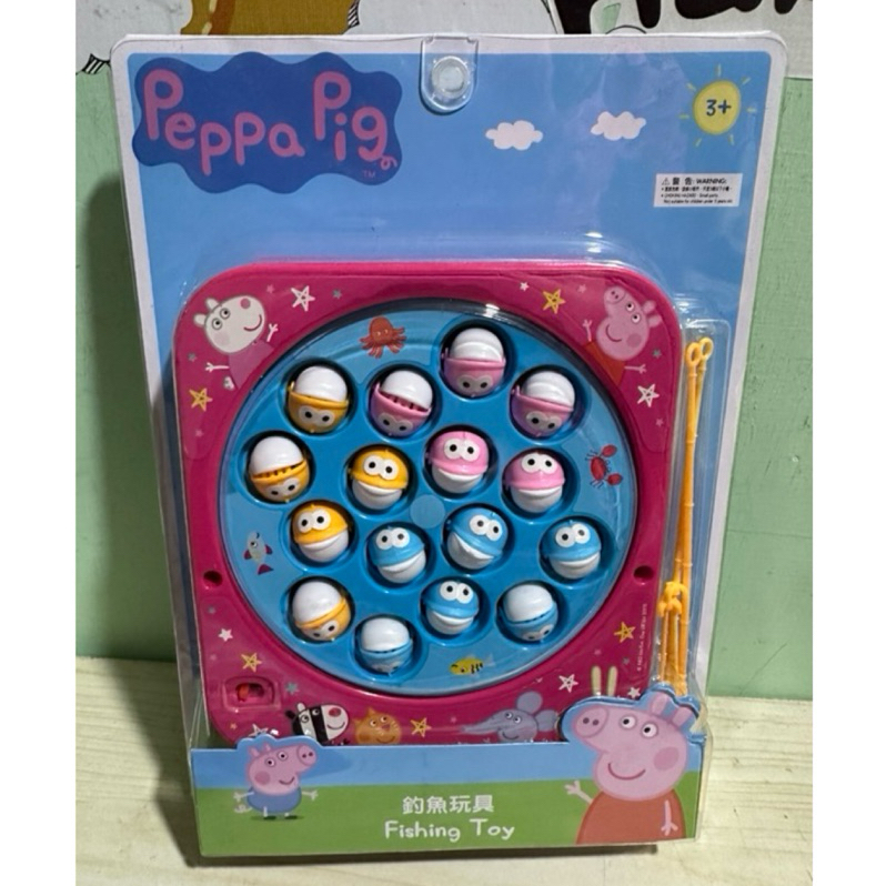 粉紅豬小妹 佩佩豬 電動釣魚盤 玩具 釣魚休閒親子玩具