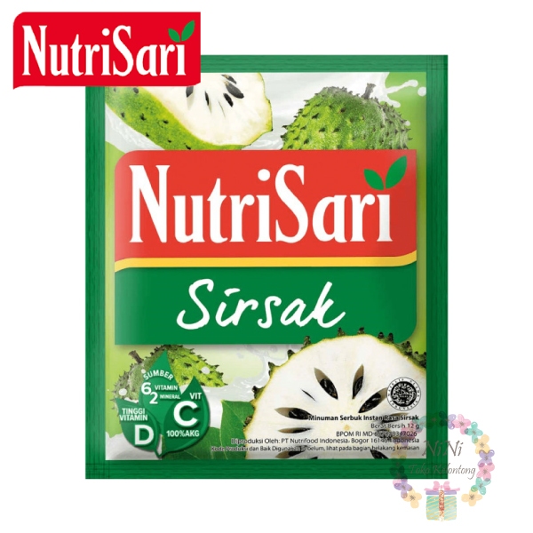 印尼 NUTRISARI Sirsak 刺果番荔枝 果汁調味粉 Sachet - Minuman Buah 飲料粉