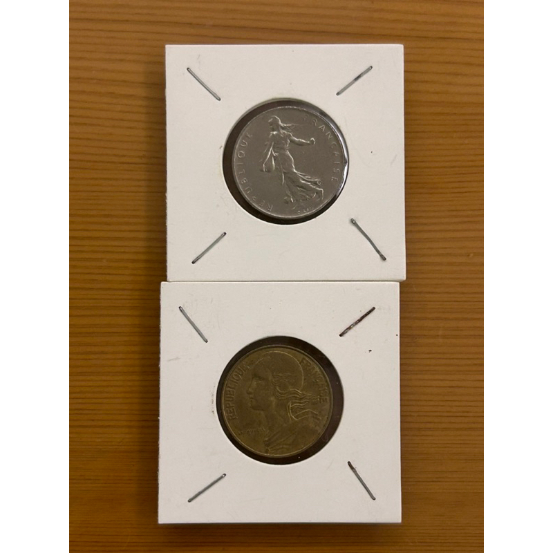 【H2Shop】法國 Francaise 1961年 1法郎 Franc / 1984年 20分 錢幣 硬幣 已絕版