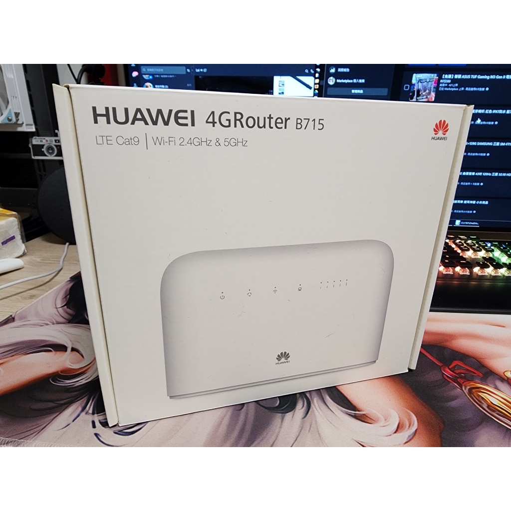 HUAWEI 華為 4G LTE 無線分享器 路由器 B715s-23c 插 SIM 卡使用