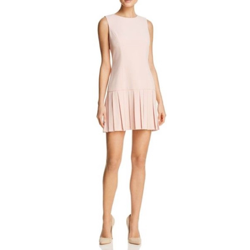 正品 現貨 美國品牌Alice + Olivia 於台灣專櫃購買   粉色洋裝  經典優雅氣質甜美 尺寸0