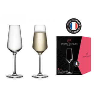 香檳杯 水晶杯 230ml 2入 無鉛水晶玻璃 法國 Cristal d‘Arques Paris 7-11 711