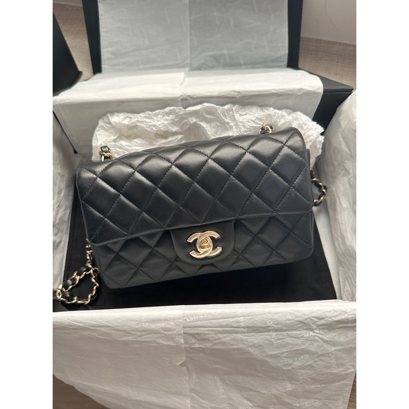 可刷卡分期 詳閱內文再詢問🌟買不到的好價Chanel mini cf 20黑金