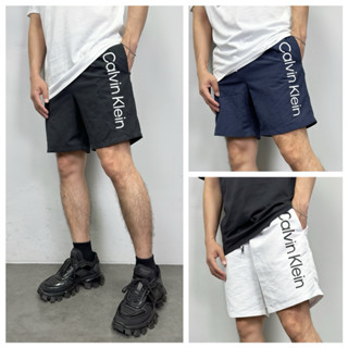 【New START精品服飾-員林】Calvin Klein CK 側邊字母Logo 海灘褲 休閒短褲 尼龍短褲