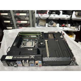 ASUS tuf gaming SABERTOOTH 劍齒虎Z87軍規主機板 含i7-4770k +兩條8gDDR3