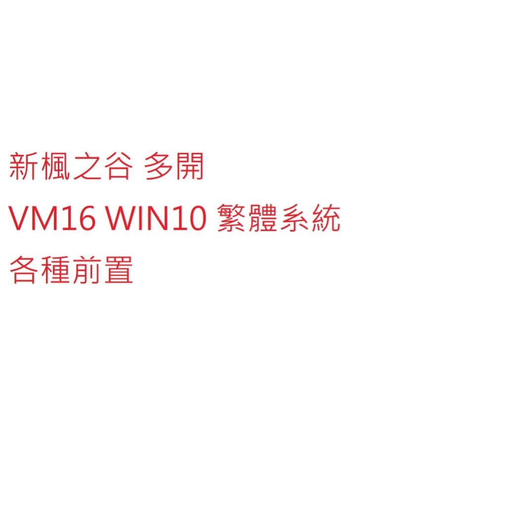 新楓之谷vm多開去虛擬化防偵測 win10繁體系統 各前置