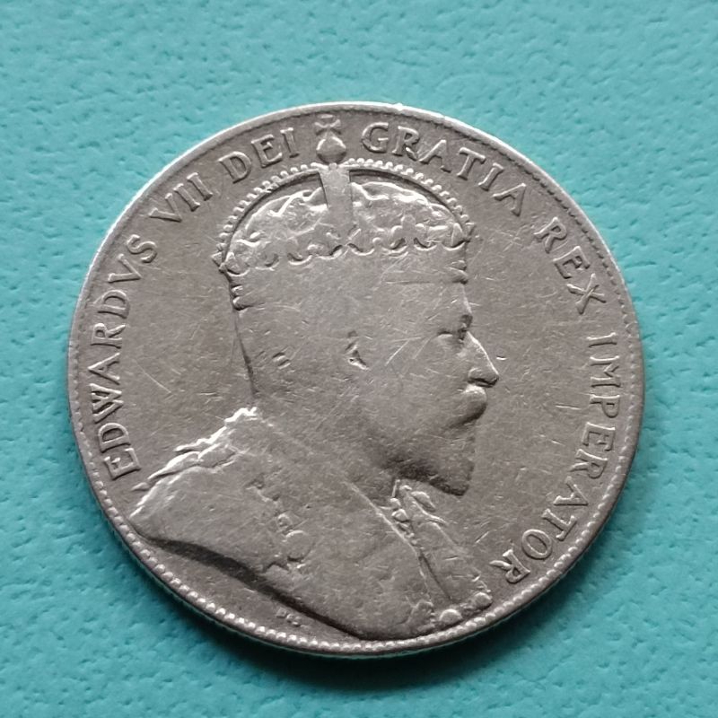 C1963紐芬蘭自治領1909年50分銀幣（愛德華七世）