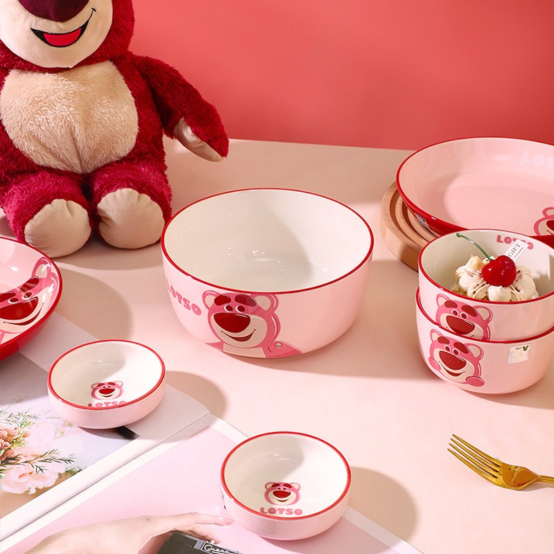 正版 皮克斯 玩具總動員 草莓熊 熊抱哥醬油碟 陶瓷碟 碗盤 器皿 餐具