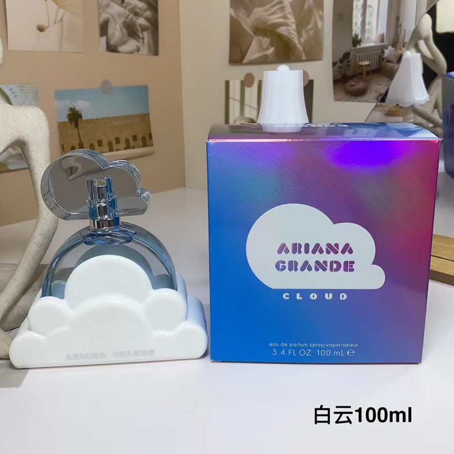 💓優選香水香氣（Ariana Grande）A妹愛莉安娜格蘭德白色雲朵女士清新持久淡香精100ml