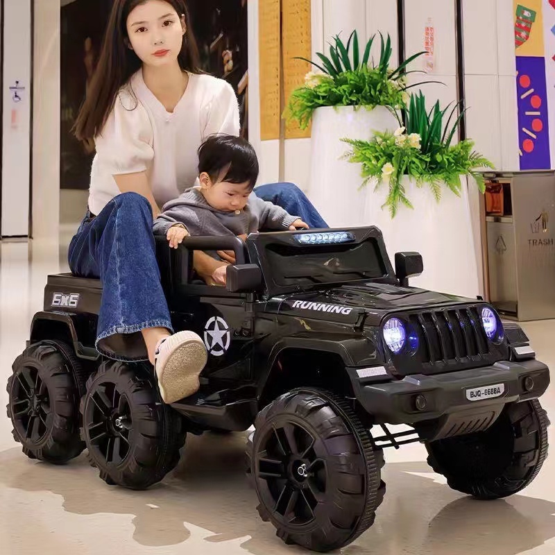 兒童玩具車 大號 兒童電動汽車 兒童汽車 遙控電動玩具車  兒童電動車寶寶四輪遙控越野汽車 可坐大人 雙人 小孩玩具車