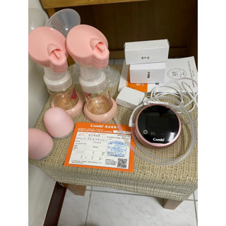 combi 二手 保固內 自然吸韻電動雙邊擠乳器
