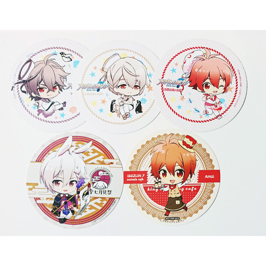 【現貨】台日版 IDOLiSH7 偶像星願 杯墊 九条天 七瀨陸 御堂虎於 棗巳波 安利美特 咖啡 animate