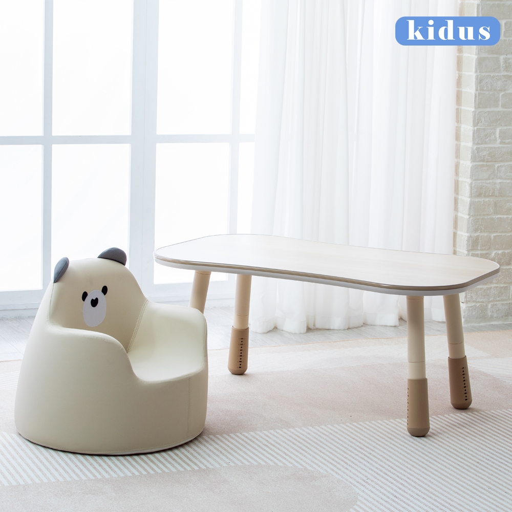 《kidus》兒童桌椅組 兒童沙發加大款+遊戲桌 一桌一椅 兒童遊戲桌 可升降兒童桌椅 兒童沙發 積木拼圖桌 韓式小書桌