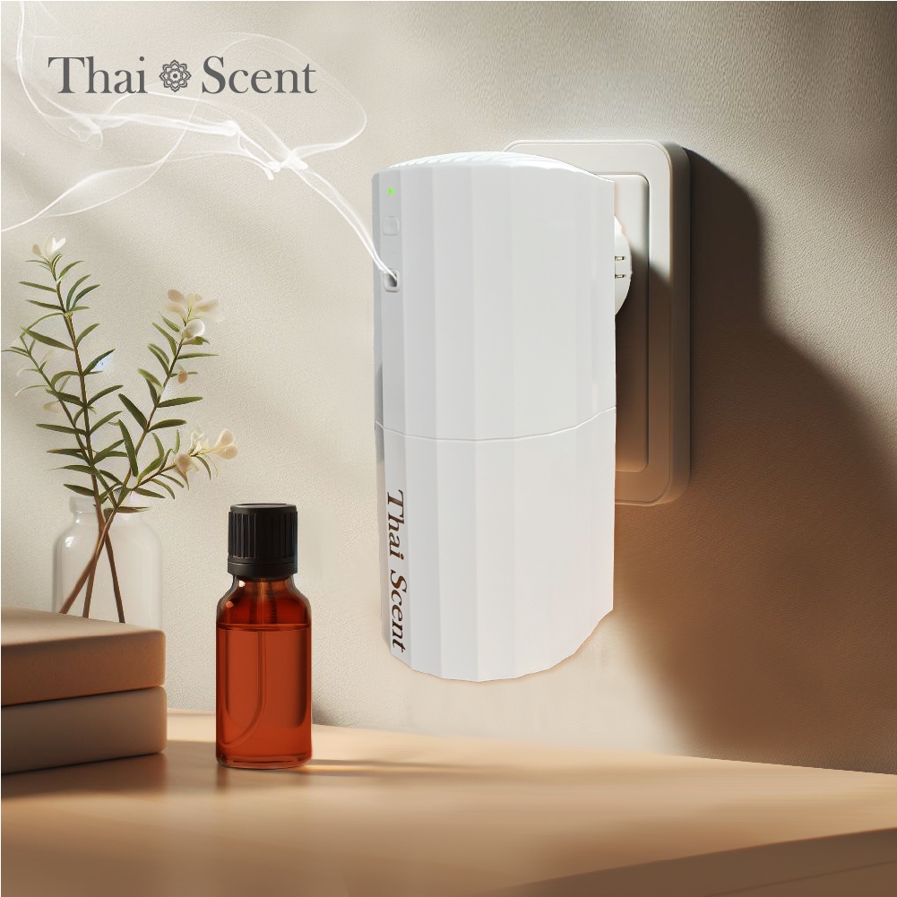 【ThaiScent泰香】簡約壁插式香氛機 遠端智慧操控   無水香氛機