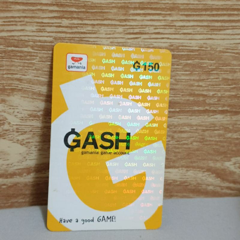 GASH 點數  150 實體卡片