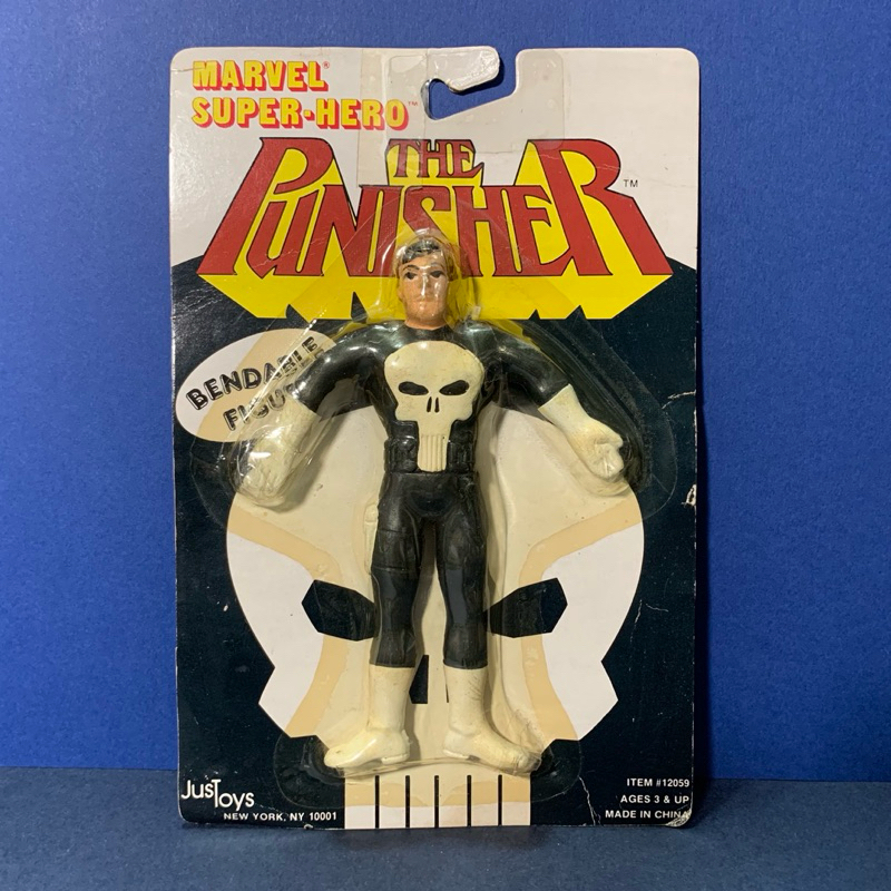 1989 Marvel Punisher 制裁者 逞罰者 老吊卡  （全新未拆）TOY BIZ just toys