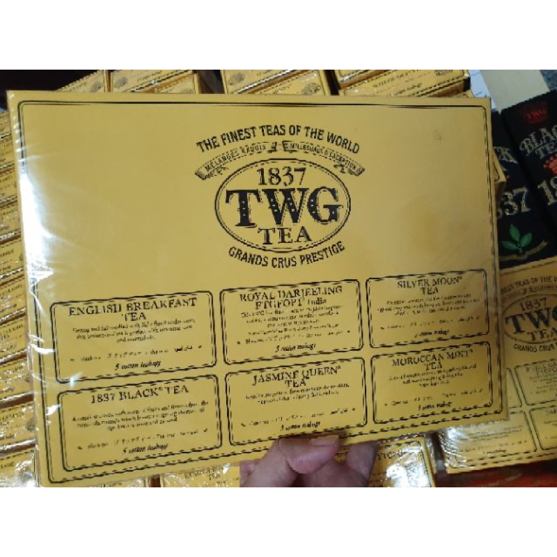 新加坡TWG/帝王精選茶包禮盒30入小包*6款口味/英式早餐/1837紅茶/大吉嶺/銀月綠茶/茉莉皇后/摩洛哥薄荷茶