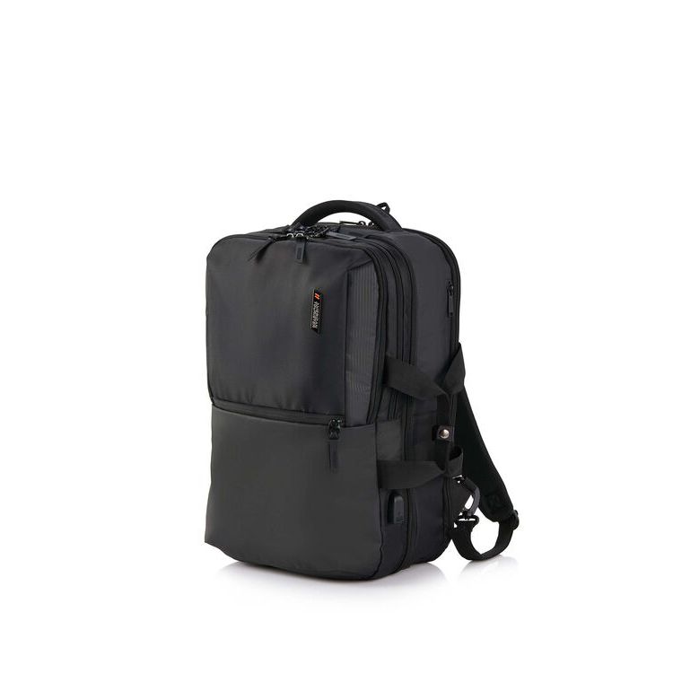 AT美國旅行者 SEGNO 3用包 大容量減壓背袋 筆電後背包17吋-黑色 HD1*09028