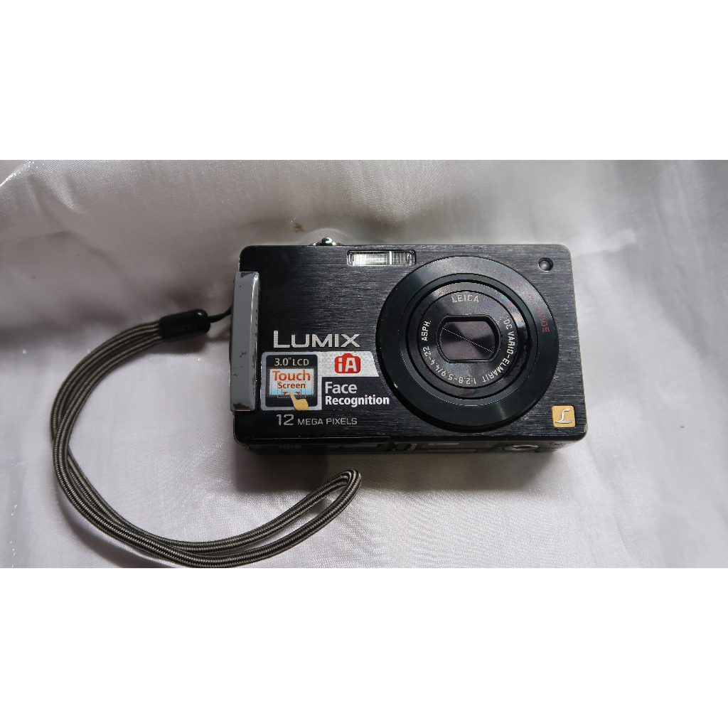 黑色 Panasonic Lumix DMC-FX580 相機 CCD數位相機 觸控螢幕 老相機 冷白皮 小紅書 徠卡鏡