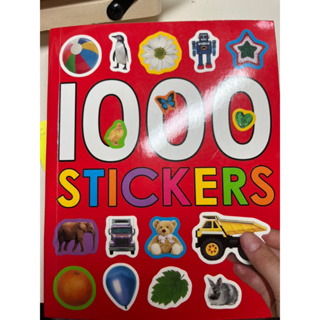 二手英文貼紙遊戲書1000 Stickers 邊玩邊學1000個單字貼紙書/培養小孩手眼協調/專注力男孩女孩有中英對照表