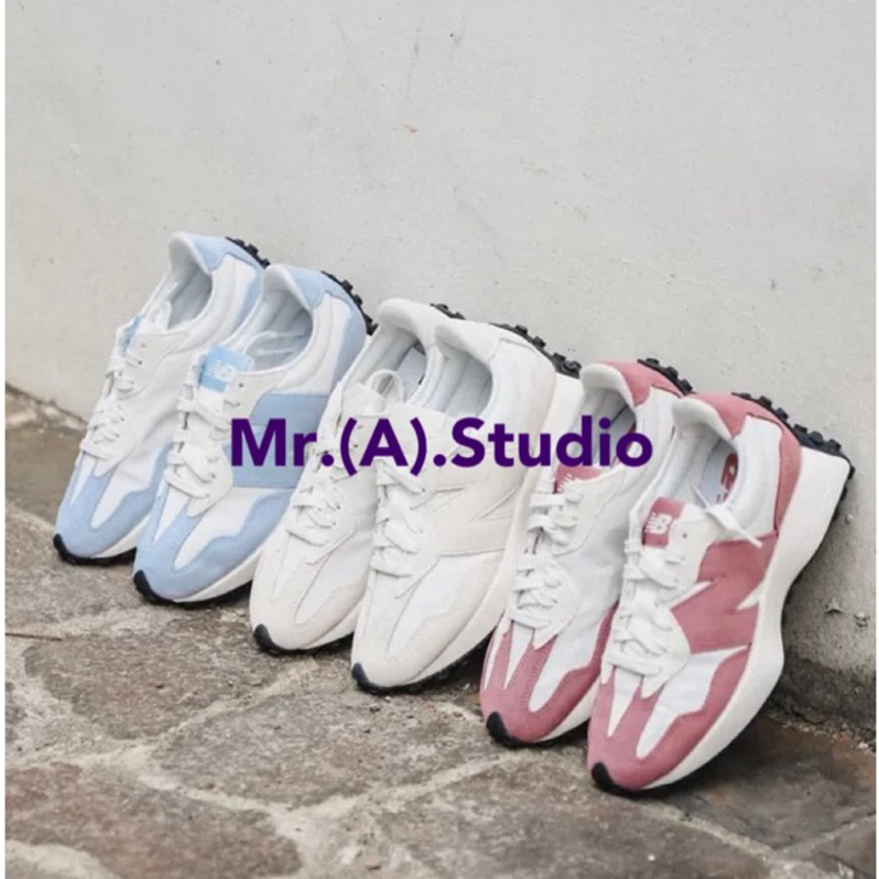 Mr.A😈A先生 New Balance 327 女鞋 麂皮 粉 藍 杏WS327MB WS327MD WS327MF