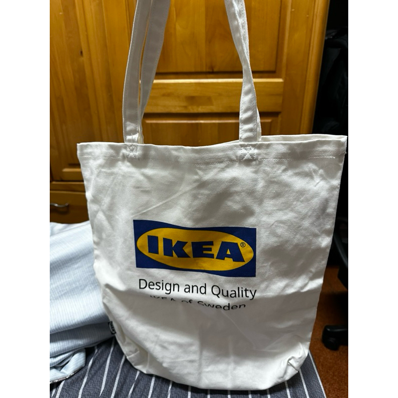 IKEA EFTERTRÄDA 條碼 文青袋 學生 帆布袋 購物袋 托特包 側背包 肩背包 環保袋 logo包