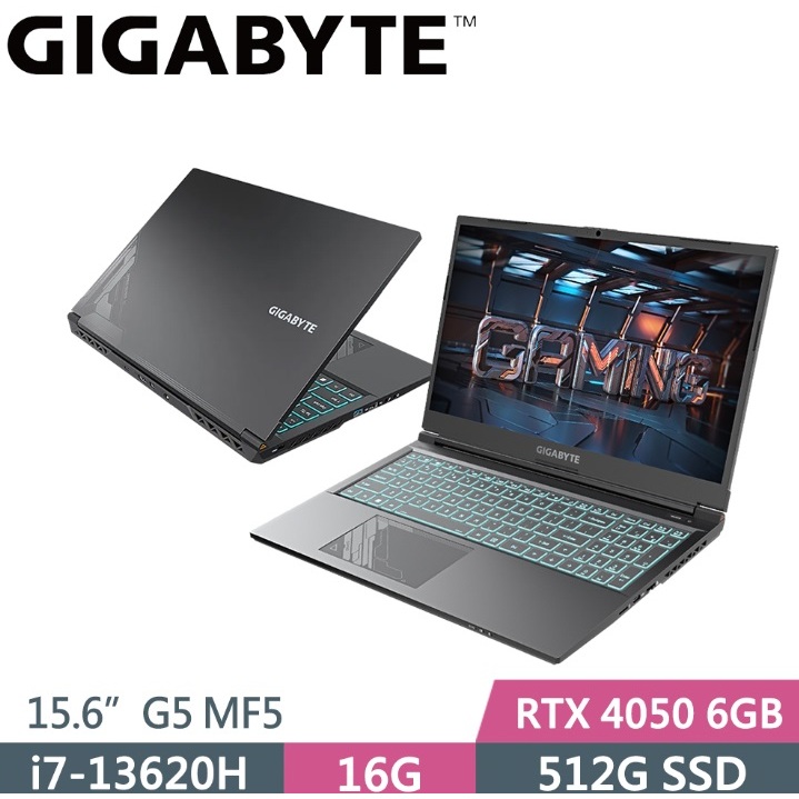 技嘉GIGABYTE G5 MF5-H2TW353SH 黑 4050顯卡