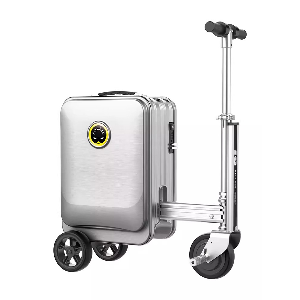 （二手）粉色愛爾威SE3S電動行李箱旅行登機箱智能騎行箱代步車blackpink同款