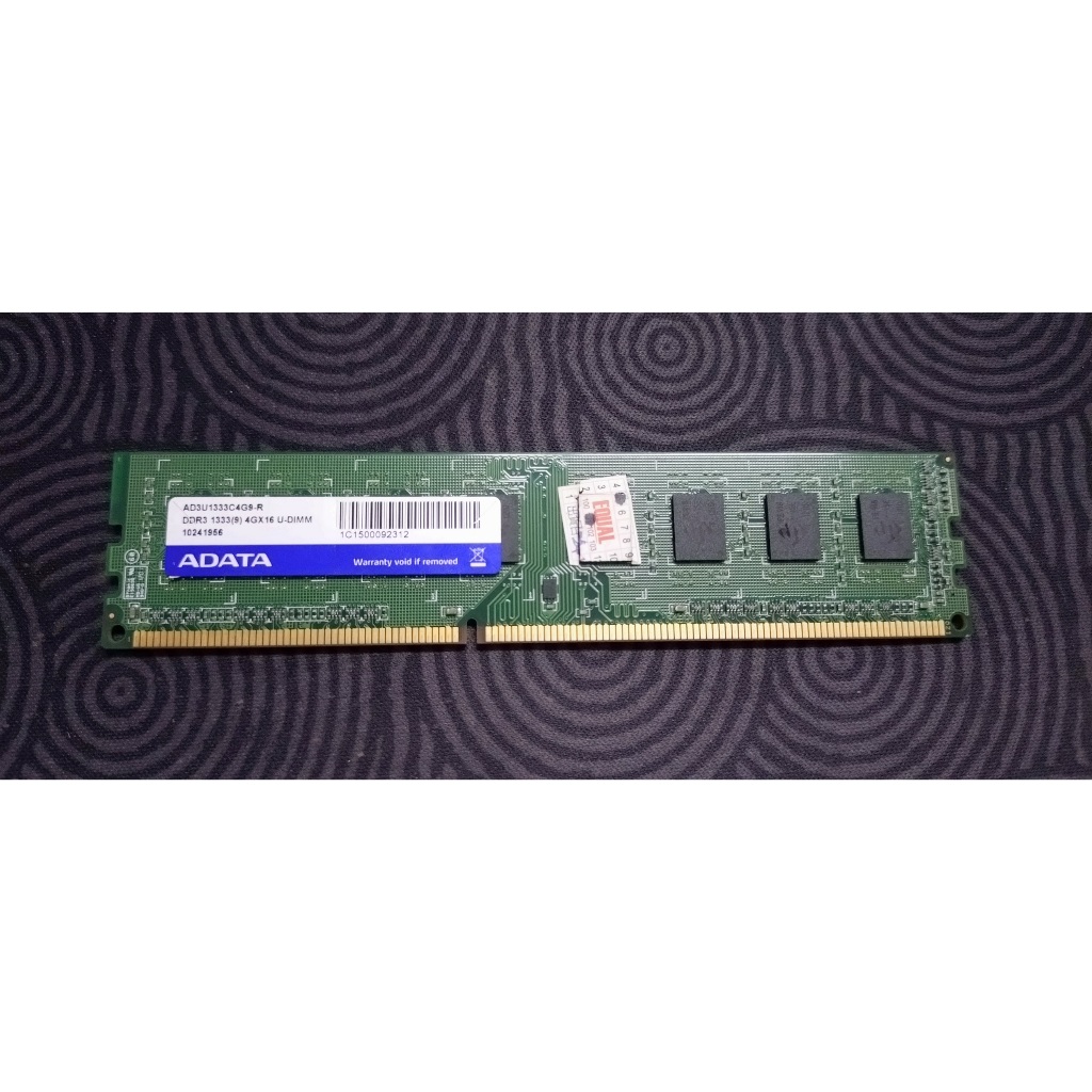 威剛 ADATA DDR3 1333MHZ 4Gx16 U-DIMM 記憶體 ram