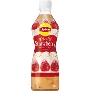 (平價購）日本 立頓 Lipton 草莓奶茶450ml