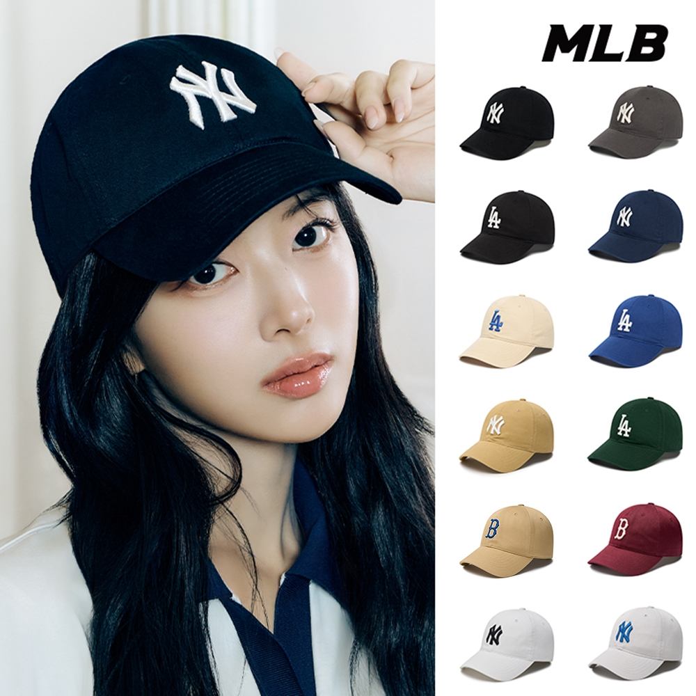 MLB 棒球帽 N-COVER可調式軟頂 洋基/道奇/紅襪/守護者/大都會隊(CP66_多款任選)【官方旗艦店】