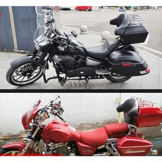 川崎 VN900硬式馬鞍箱 適用於 KAWASAKI Vulcan900改裝黑色行李箱 KAWASAKI VN900