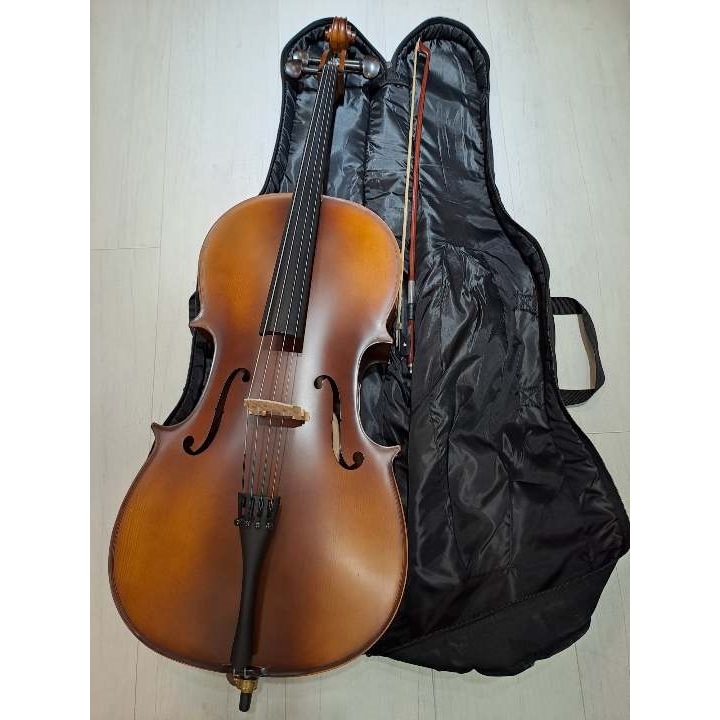 3/4二手實木大提琴，適合國小生使用，初學者最佳選擇
