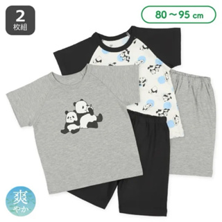 小葵麻麻日本代購 日本西松屋童裝 日本童裝2套組 西松屋短袖套裝 日本童裝 熊貓短T
