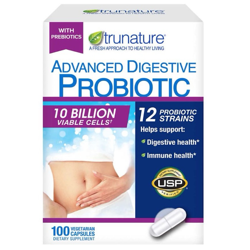 Trunature Probiotic 消化性先進益生菌 100粒素食膠囊