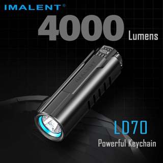 IMALENT LD70 4000流明 203米射程 磁吸充電 OLED螢幕 可鎖定 隨身手電筒 EDC