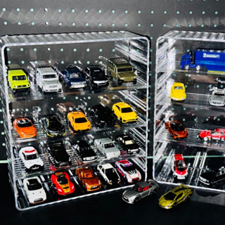 汽車模型展示盒 模型車展示盒1:64 收納盒 小汽車收納盒 多美卡小汽車 Mini GT展示置物架 Tomica收納盒